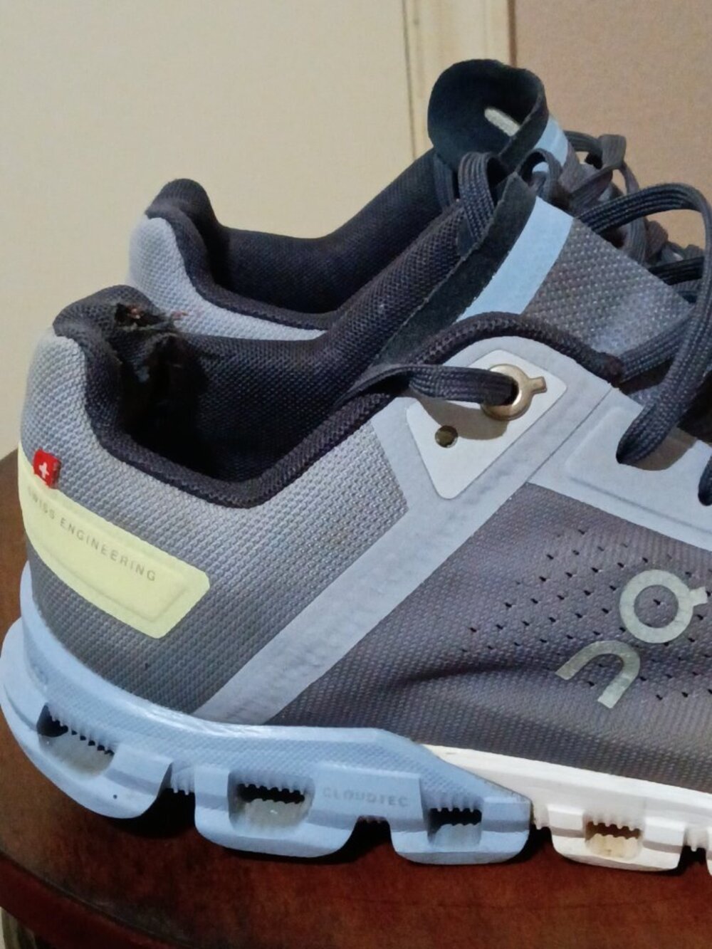 Womens On Cloudflow Blue Ombre Athletic Running Gym Road Sneakers Shoes Size 8 - Picture 4 of 15